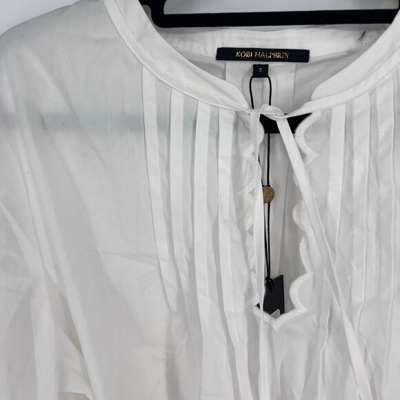 Kobi Halperin Mirri Eyelet Sleeve Top Womens Sz Small - Picture 3 of 7